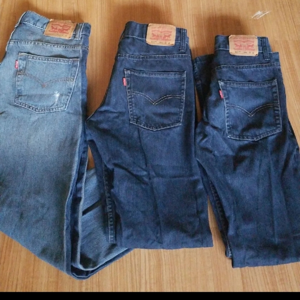 3 pairs of boys Levi's 511 slim